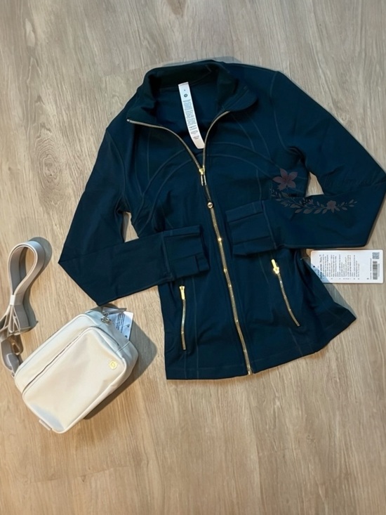 lululemon athletica Jackets & Blazers - Lululemon Define Jacket Nulu Indochine Blue Gold Zipper Full Zip NWT 6
